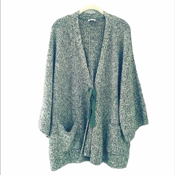 J. Jill Sweaters - Pure Jill Bow-Tie Cotton Cardigan